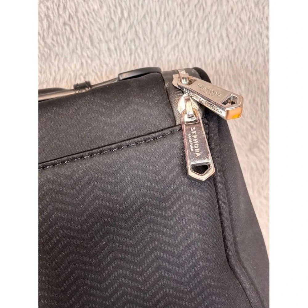 Sephora Collection Black Chevron Hanging Toiletry Bag‎ Travel Organizer Case